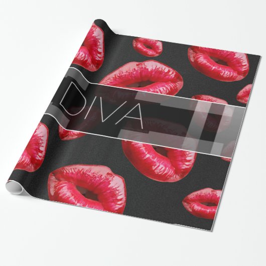 Sassy Little Diva Cadeaupapier (Uitgerold)
