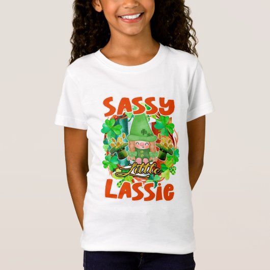 Sassy Little Lassie Kind T-Shirt (Voorkant)