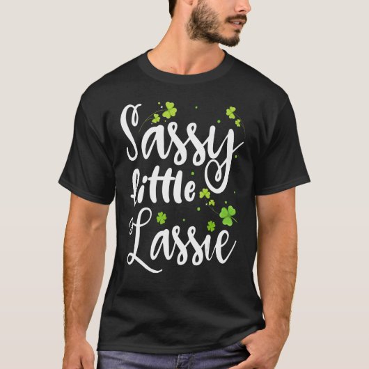 Sassy Little Lassie St. Patrick's Day 2 T-shirt (Voorkant)