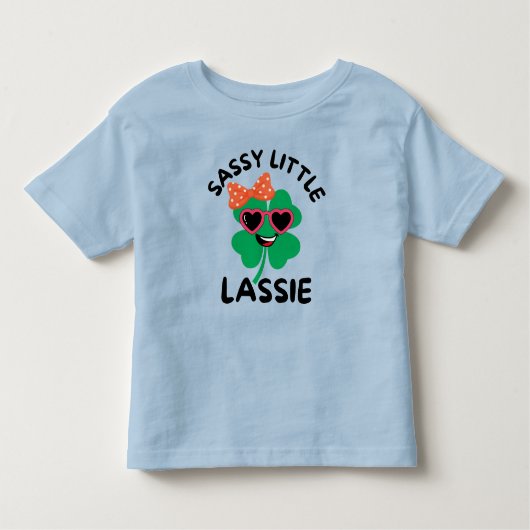 Sassy Little Lassie: St. Patrick's Day Kinder Baby Kinder Shirts (Voorkant)