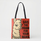 Sassy Llama Attitude – Eigenzinnig Boerderij Anima Tote Bag (Voorkant)
