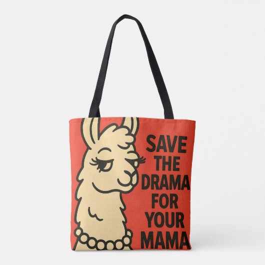 Sassy Llama Attitude – Eigenzinnig Boerderij Anima Tote Bag (Achterkant)