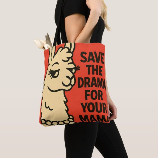 Sassy Llama Attitude – Eigenzinnig Boerderij Anima Tote Bag (Dichtbij)