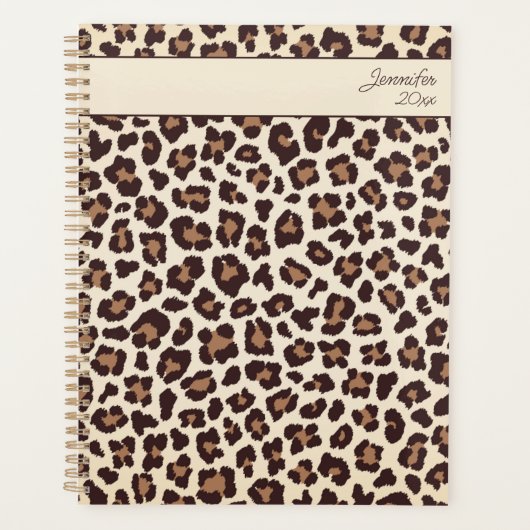 Sassy Luipaardprint Planner (Voorkant)