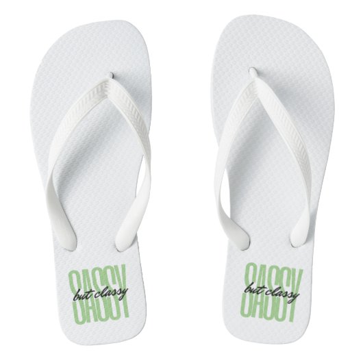 Sassy Maar Classy Paar Teenslippers (Voetbed)