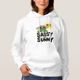 Sassy maar Sunny Frog Design - Grappig Zomer Vrouw Hoodie