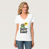 Sassy maar Sunny Frog Design - Grappig Zomer Vrouw T-shirt (Voorkant volledig)