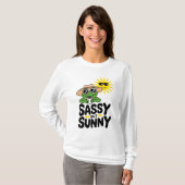 Sassy maar Sunny Frog Design - Grappig Zomer Vrouw T-shirt (Voorkant volledig)