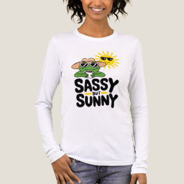 Sassy maar Sunny Frog Design - Grappig Zomer Vrouw Tri-Blend Shirt
