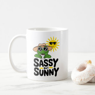 Sassy maar Sunny Frog Design - Grappige zomer Koffiemok