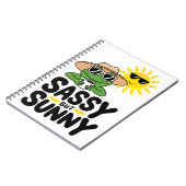 Sassy maar Sunny Frog Design - Grappige zomer Notitieboek (Linkerzijde)