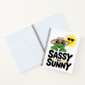 Sassy maar Sunny Frog Design - Grappige zomer Notitieboek (Binnen)