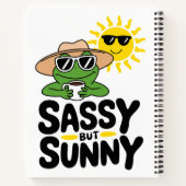 Sassy maar Sunny Frog Design - Grappige zomer Notitieboek (Achterkant)