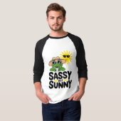 Sassy maar Sunny Frog Design – Grappige Zomerkoffi T-shirt (Voorkant volledig)