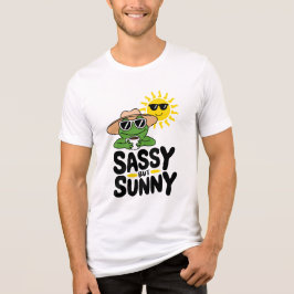 Sassy maar Sunny Frog Design – Grappige Zomerkoffi Tri-Blend Shirt
