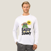Sassy maar Sunny Frog Design – Grappige Zomerkoffi Tri-Blend Shirt (Voorkant)