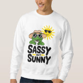 Sassy maar Sunny Frog Design – Grappige Zomerkoffi Trui (Voorkant)