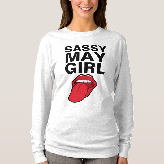 SASSY MAY GIRL Verjaardag T-shirts (Voorkant)