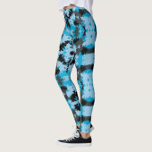 Sassy Meisje Blauw Leopard Print Patroon Leggings (Links)