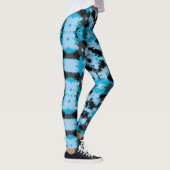 Sassy Meisje Blauw Leopard Print Patroon Leggings (Rechts)