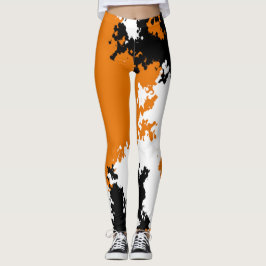 Sassy meisje camo Leggings - Mango tango