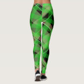 Sassy Meisje Schattige Iers St. Patrick's Day Plai Leggings (Achterkant)