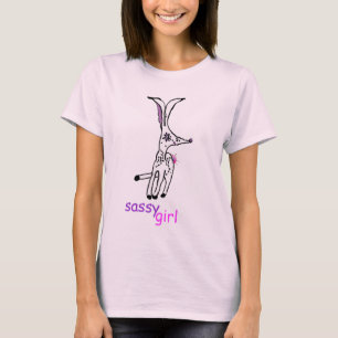 sassy meisje t-shirt