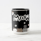 Sassy Meow Mug – Purrfect for Cat Moms Tweekleurige Koffiemok (Center)