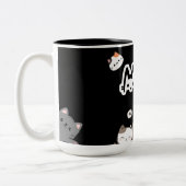 Sassy Meow Mug – Purrfect for Cat Moms Tweekleurige Koffiemok (Links)