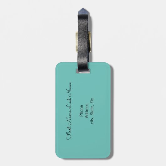 Sassy Mermaid Bagagelabel (Achterkant verticaal)