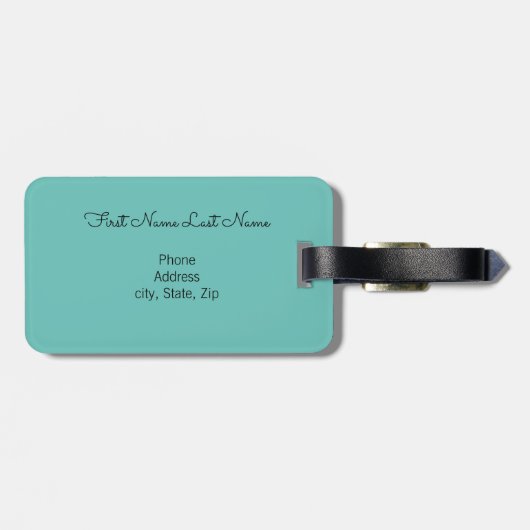 Sassy Mermaid Bagagelabel (Achterkant horizontaal)