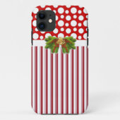 Sassy Modern Kerstmis iPhone Case (Achterkant)