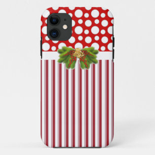 Sassy Modern Kerstmis iPhone Case
