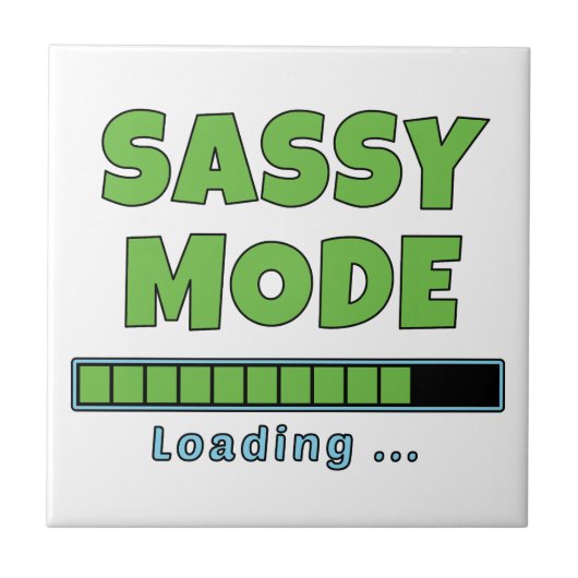 Sassy Modus Laden … Tegeltje (Voorkant)