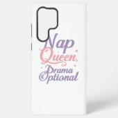Sassy "Nap Queen" Pastel Typography Samsung Galaxy Hoesje (Achterkant)