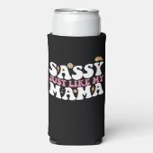 Sassy net als mijn moeder Groovy Seltzer Blikjeskoeler (Seltzer Voorkant)