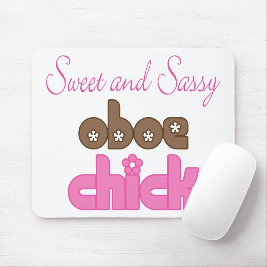Sassy Oboe Chick Mousepad Muismat (Met muis)