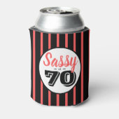 Sassy op 70 Verjaardagsfeestje Koelbox Blikjeskoeler (Blikje Achterkant)