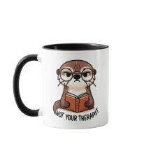 Sassy Otter met bril - "Niet uw therapeut"