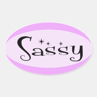 Sassy Ovale Sticker