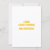 Sassy Penguin Easter Humor Kaart (Achterkant)