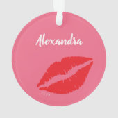 Sassy Pink Vixen is mijn Spirit Reindeer Ornament (achterkant)