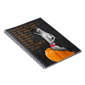 Sassy Pinup Witch Magic Spell Notitie Boekjournaal Notitieboek (Rechterzijde)