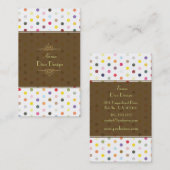 Sassy Polka stipt BusinessCard Visitekaartje (Voorkant / Achterkant)