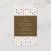 Sassy Polka stipt BusinessCard Visitekaartje (Achterkant)