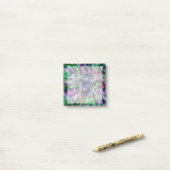 Sassy Psychedelic Splash Tie Dye Post-it® Notes (Op bureau)