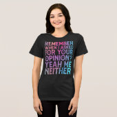 Sassy Quote Funny Attitude Tri-Blend Shirt (Voorkant volledig)