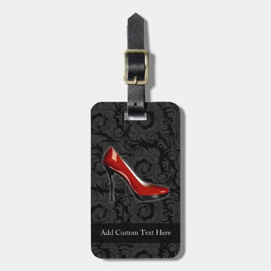 Sassy Red Shoe Bagagelabel (Voorkant verticaal)