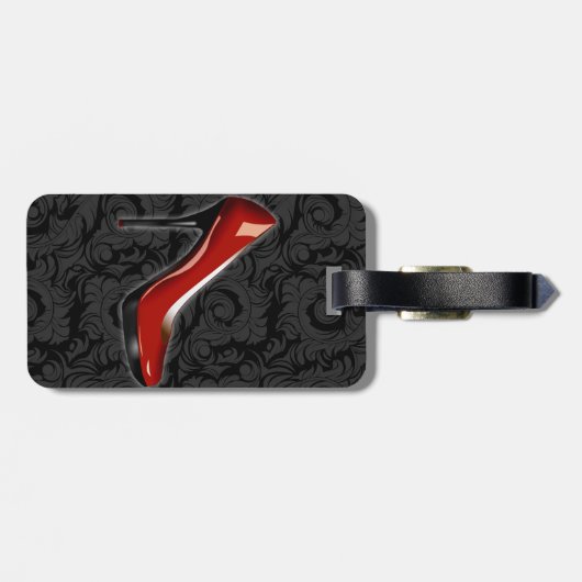 Sassy Red Shoe Bagagelabel (Achterkant horizontaal)