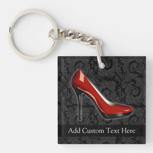 Sassy Red Shoe Sleutelhanger (Voorkant)